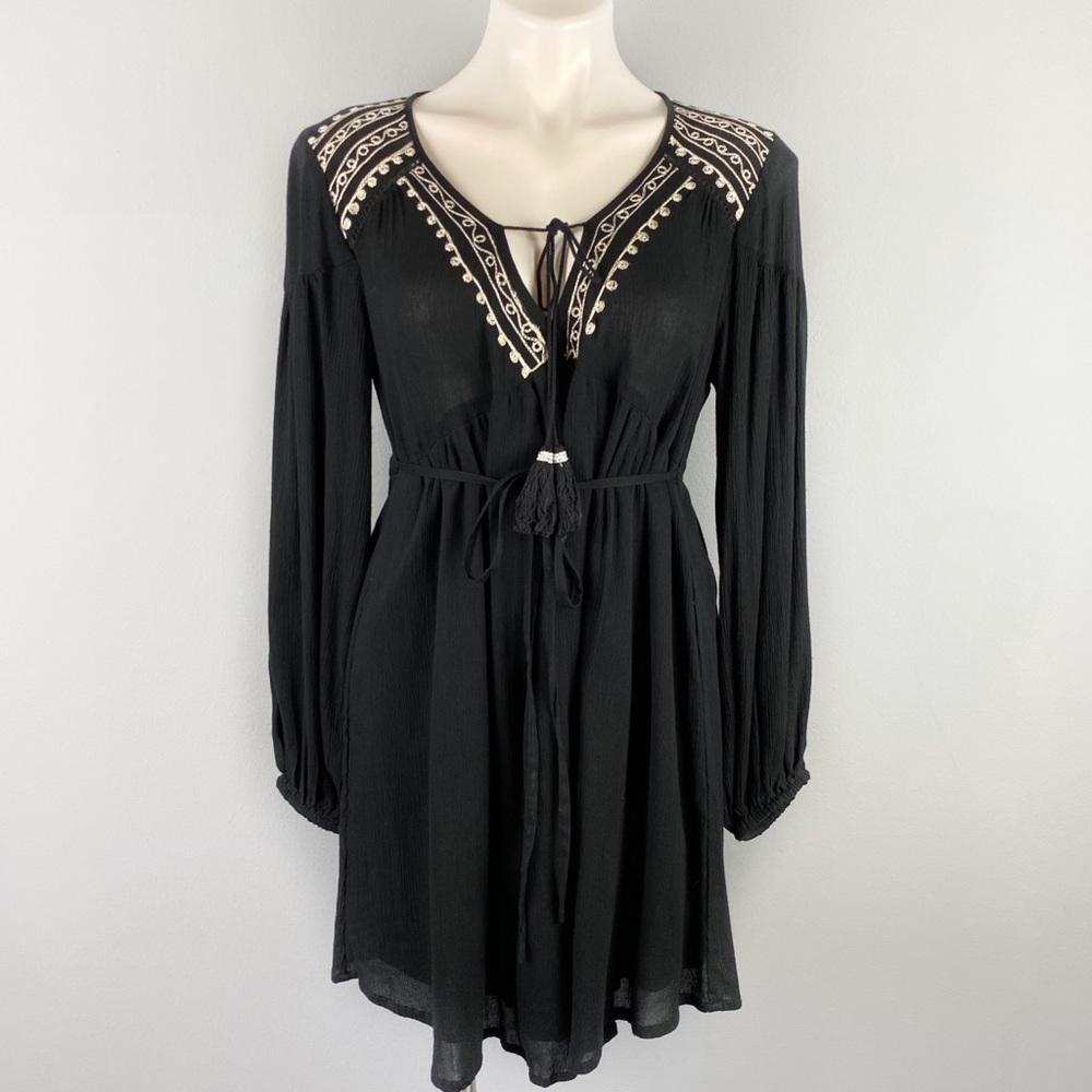 Band of Gypsies Long Sleeve Boho Peasant Dress